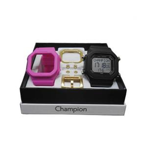 Relógio Unissex Champion Digital CP40180X - Troca Pulseira - Pink/Preto