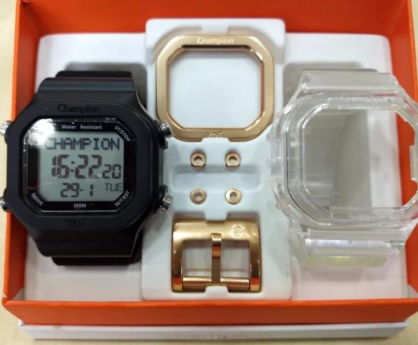 Relógio Unissex Champion Yot Transparente/preto Cp40180x