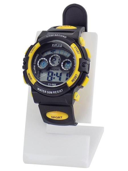 Relógio Unissex Digital Amarelo Á Prova DÁgua - Orizom