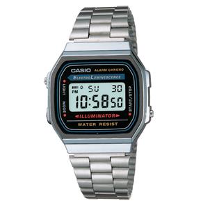 Relógio Unissex Digital Casio Vintage A168WA-1WDF - Prata