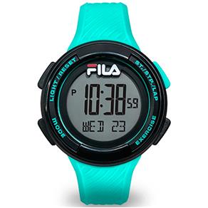 Relógio Unissex Digital FILA Pedômetro ACTIVE 163-003 Azul Turquesa