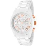 Relógio Unissex Emporio Armani AR1416 Ceramica Branco 43mm