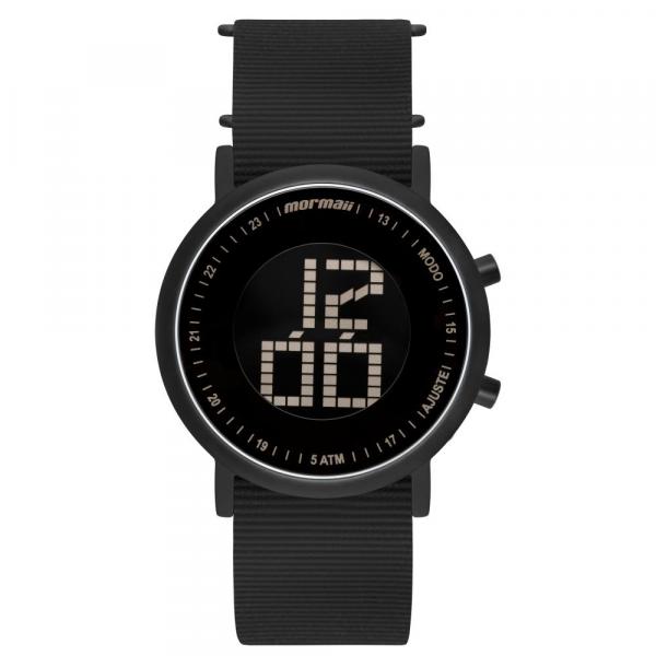 Relógio Unissex Mormaii Vibe MOBJT003AB/2T Digital 43mm Silicone Preto