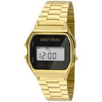 Relogio Unissex Mormaii Vintage Digital Dourado Mojh02ab4p