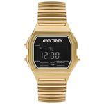 Relogio Unissex Mormaii Vintagem Dourado Digital Mojh02au4d