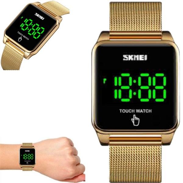 Relógio Unissex Skmei Digital Touch Watch 1532 Dourado