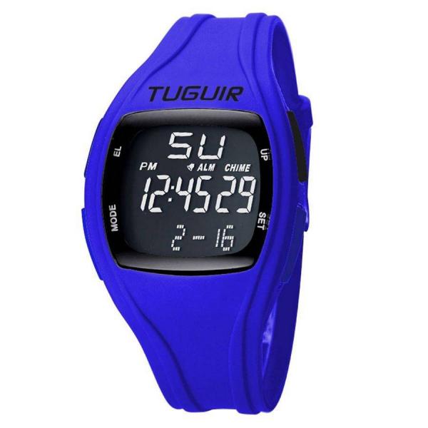 Relógio Unissex Tuguir Digital Azul a Prova D Água
