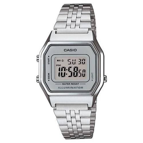 Relógio Unissex Vintage La680wa-7df Prata Digital - Casio