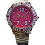 Relógio Victor Hugo Dourado com Fundo Vermelho- Vh10008lsg/16m
