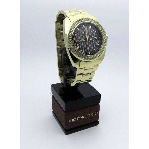 Relógio Victor Hugo Feminino Vh10103lsg 12m Dourado