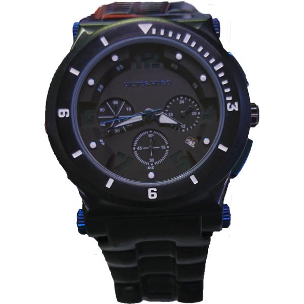 Relógio Victor Hugo Mostrador Preto - Vh10064gsb/02M