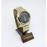 Relógio Victor Hugo Vh10120 Dourado Fundo Liso