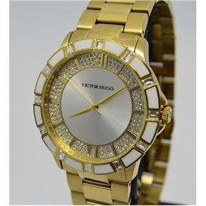 Relógio Victor Hugo VH10105LSG/04M Redondo Dourado