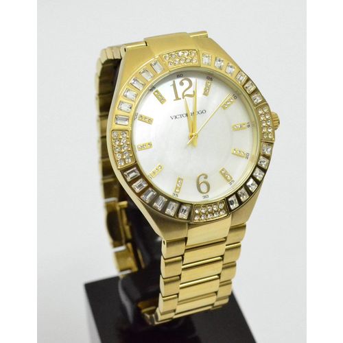 Relógio Victor Hugo Vh10106lsg 28m Dourado Grande Feminino