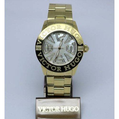 Relógio Victor Hugo Vh10119lsg 28m Dourado Numeros
