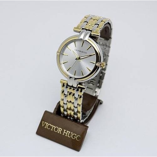 Relógio Victor Hugo Vh10147 04m Prata e Dourado