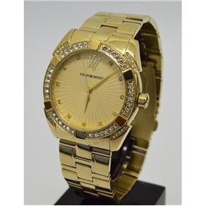 Relógio Victor Hugo VH11046JSG/06M Redondo Dourado