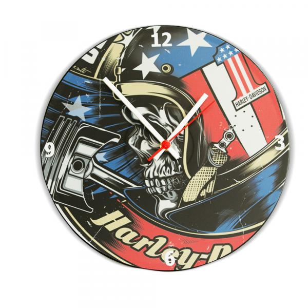 Relógio Vinil Harley Capacete - Az Design