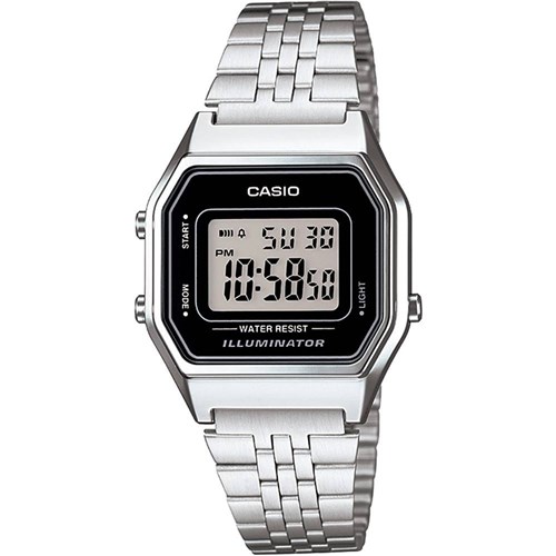 Relógio Vintage Feminino Digital Fashion Casio LA680WA-1DF