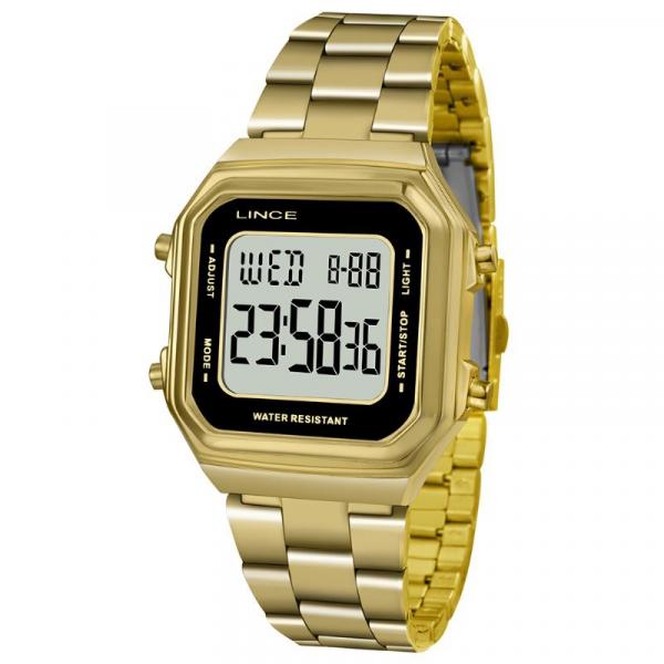 Relógio Vintage Feminino Digital SDG615L Dourado - Lince