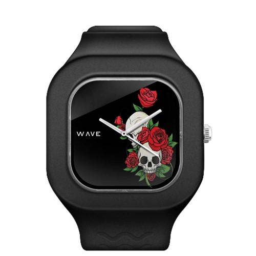 Relógio Wave Watches Dark Roses Preto