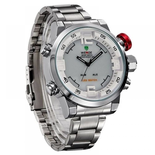 Relógio Weide AnaDigi Casual WH-2309 Branco