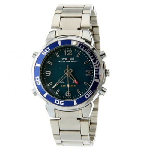 Relógio Weide Anadigi Casual Wh-843 Azul