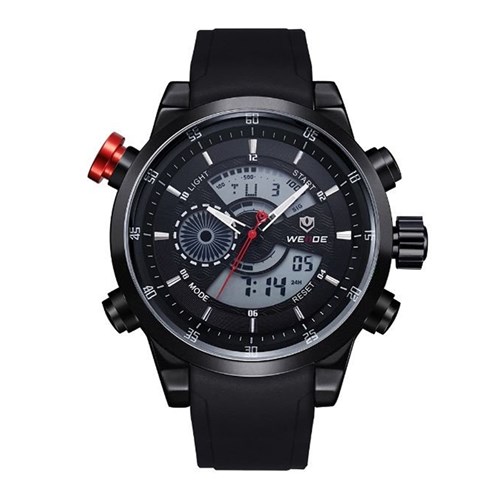 Relógio Weide Anadigi WH-3401 Preto e Branco