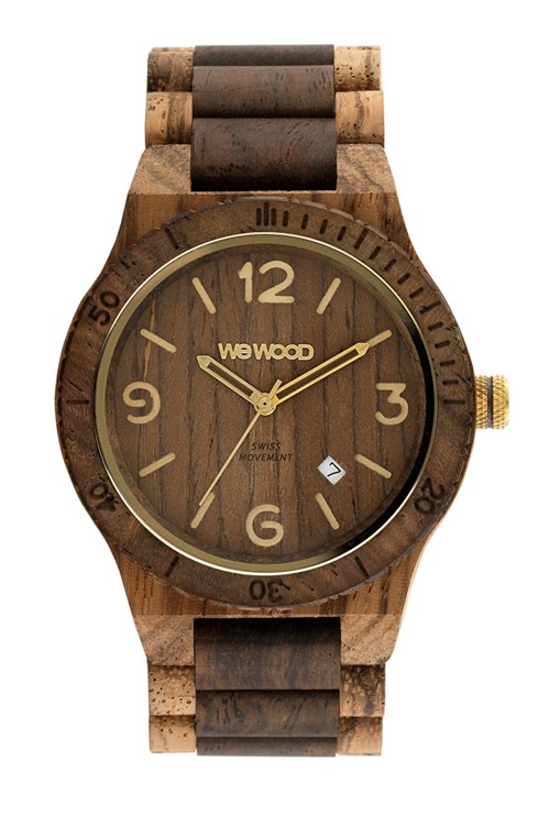 Relógio Wewood Alpha Sw Zebrano Choco Rough