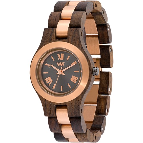 Relógio Wewood Criss Choco Rough Gold Limited Edition Wwcr11