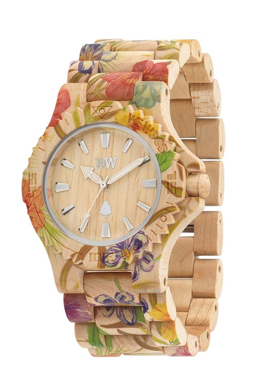 Relógio Wewood Date Flower Beige - Bege