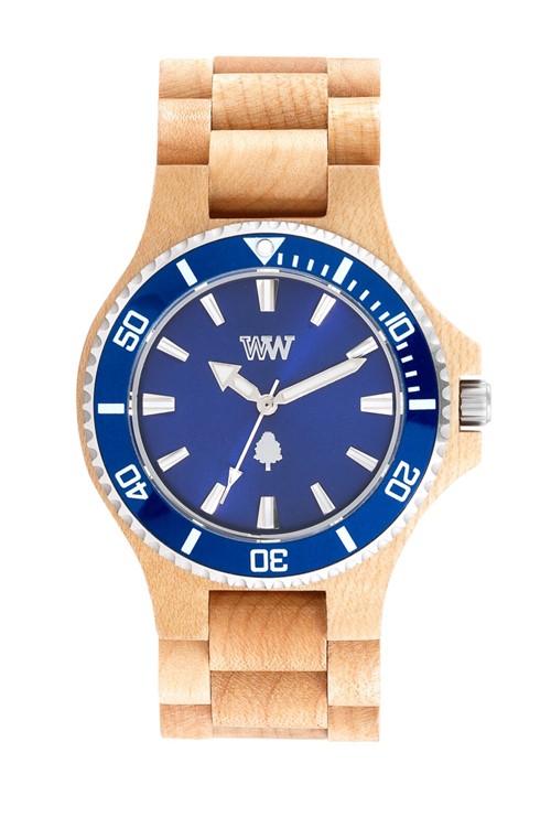 Relógio Wewood Date Mb Beige Blue Bege e Azul