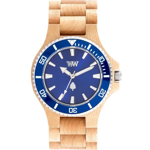 Relógio Wewood Date Mb Beige Blue - WWD14