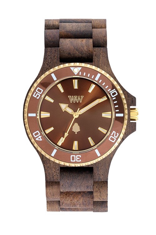 Relógio Wewood Date Mb Choco Rough Brown Marrom