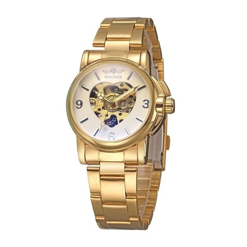Relógio Winner Automático Femme W001 (Branco)