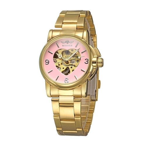 Relógio Winner Automático Femme W001 (Rosa)