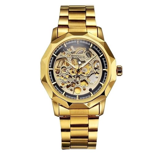 Relógio Winner Lux Automatic (Amarelo)