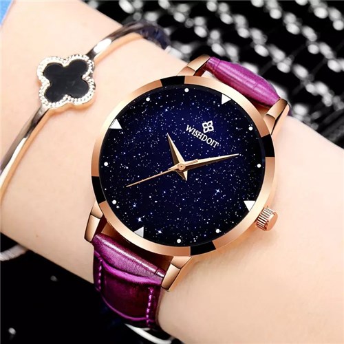 Relógio Wishdoit Galaxy Femme (Roxo)