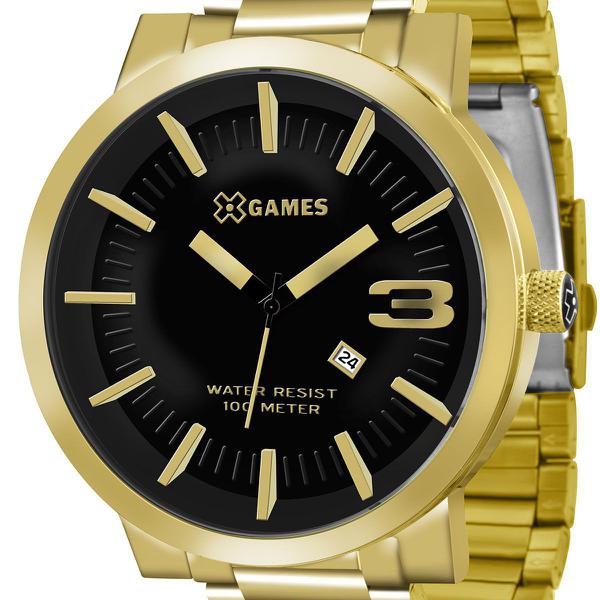 Relógio X-games Grande Dourado Masculino XMGS1007 P2KX