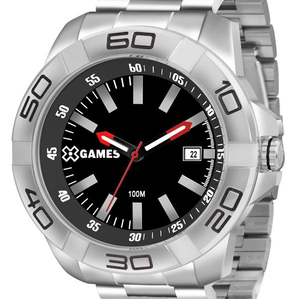 Relógio X-games Grande Prateado Masculino XMSS1037 PBSX