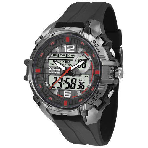 Relógio X-games Masculino Anadigi Xmppa234 Bxpx Vermelho