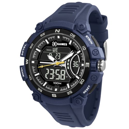 Relógio X-games Masculino Anadigi Xmppa255 Pxdx Azul