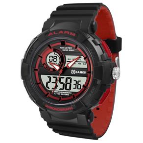 Relógio X-games Masculino Anadigi Xmppa263 Preto Vermelho