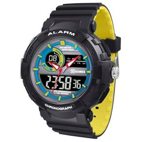 Relógio X-games Masculino Anadigi Xmppa267 Pxpy Azul Amarelo