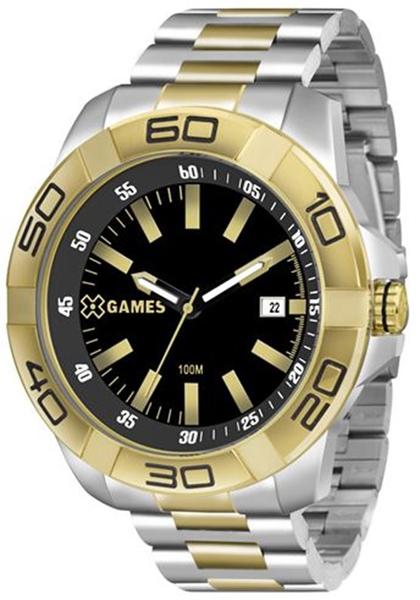 Relógio X-games Masculino Bicolor Extra Grande Xmts1001-p1sk