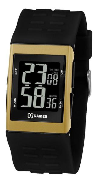 Relógio X-games Masculino Digital XGPPD119 PXPX Quadrado Dourado - Orient