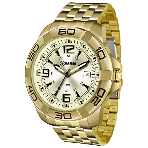 Relógio X Games Masculino Ref: Xmgs1023 C2kx Big Case Dourado