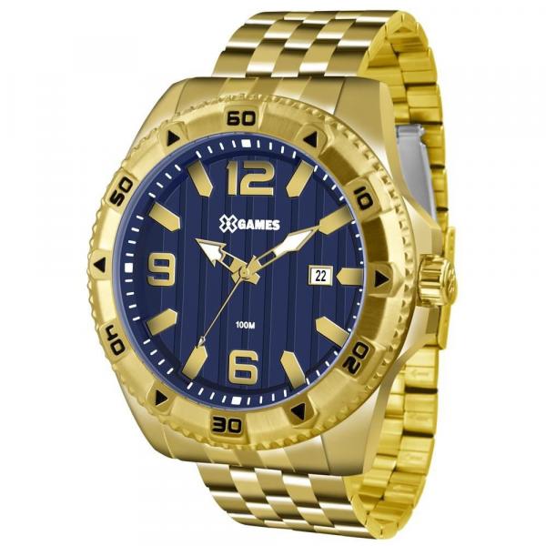 Relógio X Games Masculino Ref: Xmgs1025 D2kx Big Case Dourado