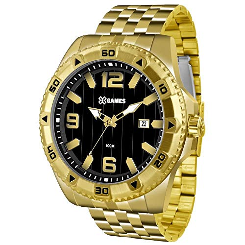 Relógio X Games Masculino Ref: Xmgs1025 P2kx Big Case Dourado