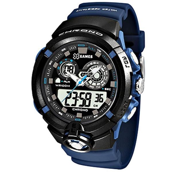 Relógio X-Games Masculino X-Port Azul com Preto - XMPPA241